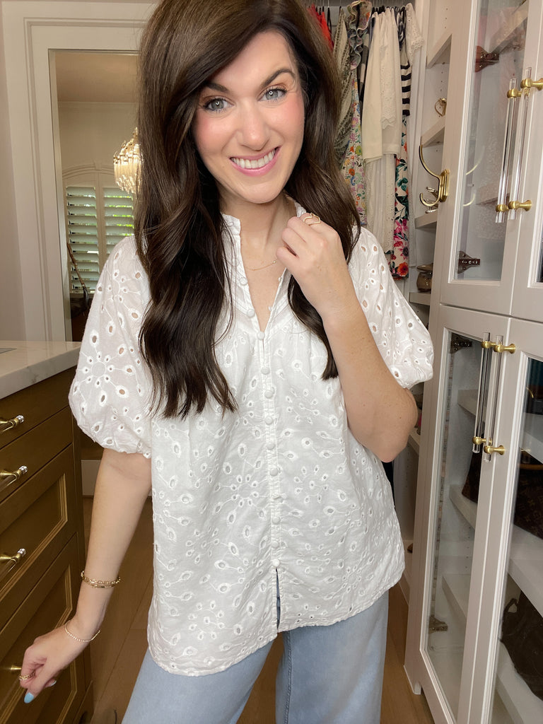 Daylight Darling Eyelet Top