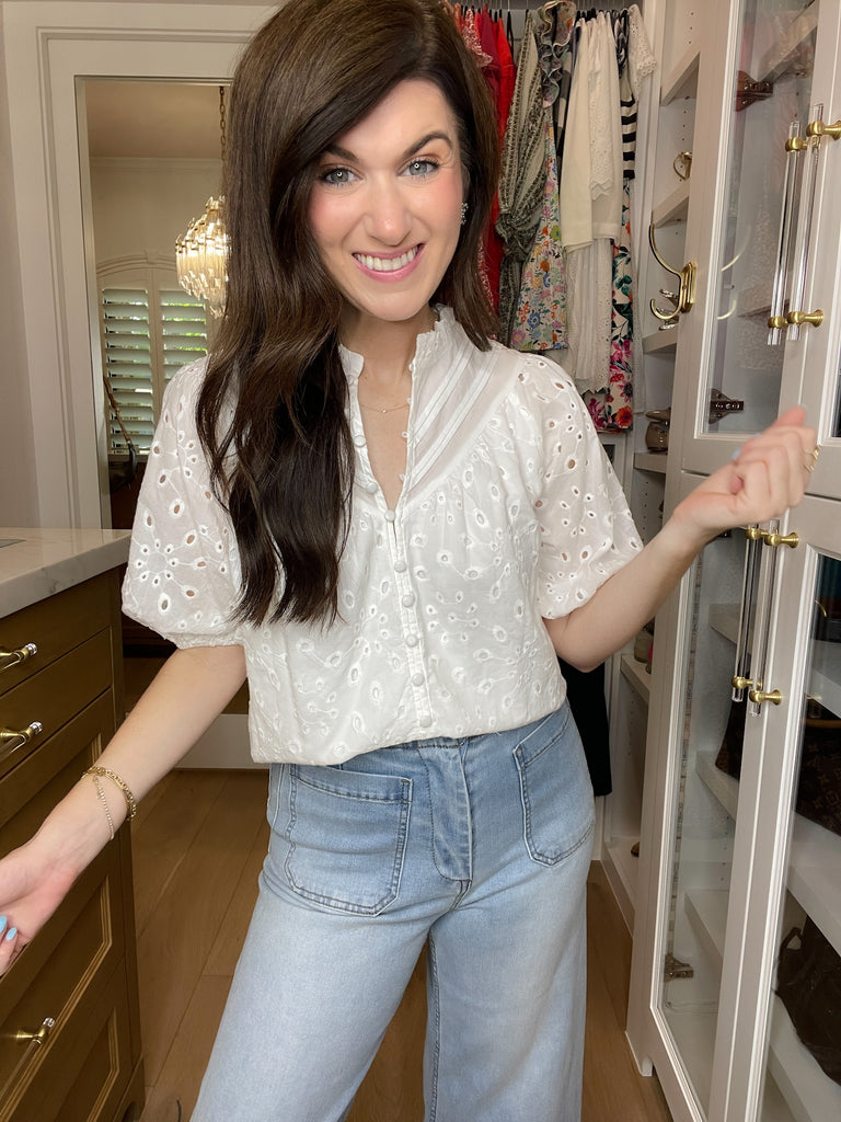 Daylight Darling Eyelet Top