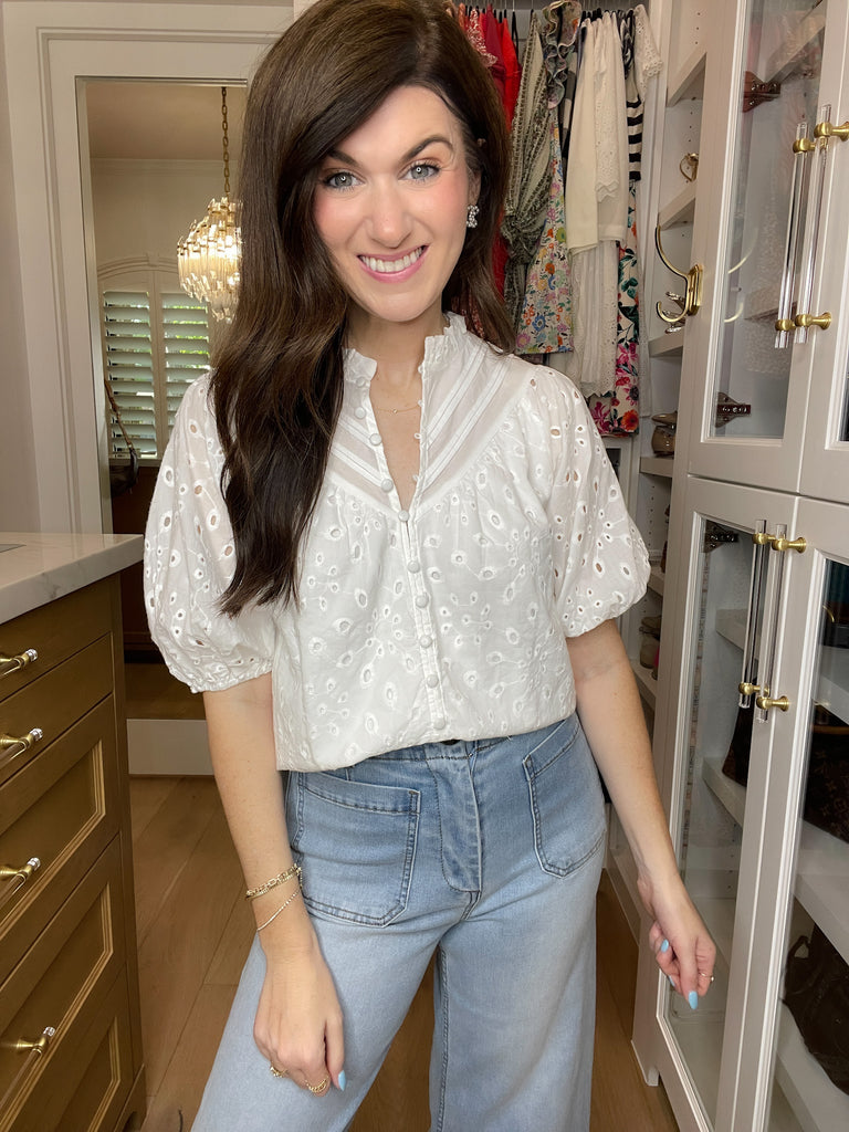 Daylight Darling Eyelet Top