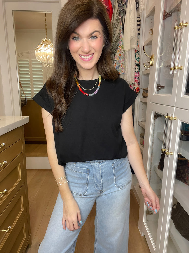 *BELLES & DOORBUSTER* Easy Days Rolled Sleeve Tees *Final Sale*