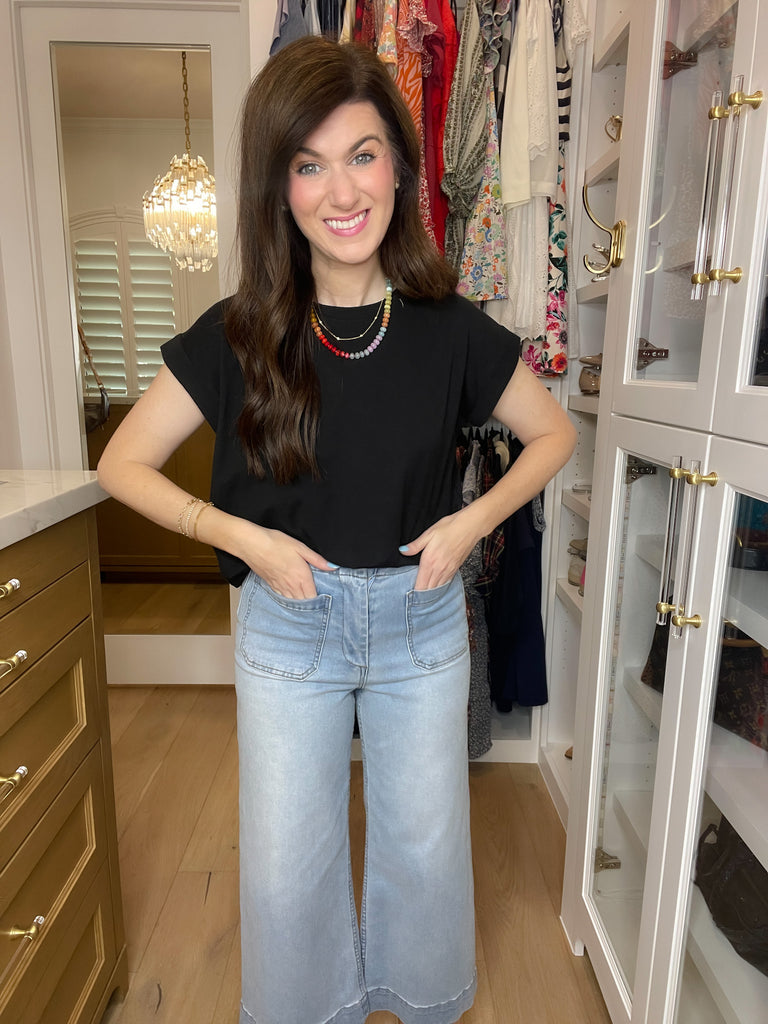 *BELLES & DOORBUSTER* Easy Days Rolled Sleeve Tees *Final Sale*