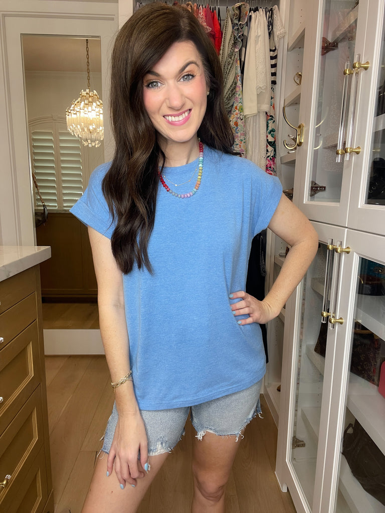 *BELLES & DOORBUSTER* Easy Days Rolled Sleeve Tees *Final Sale*