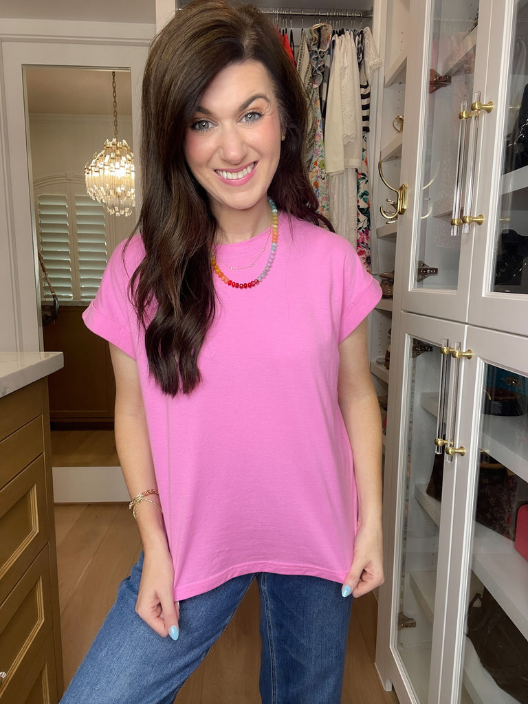 *BELLES & DOORBUSTER* Easy Days Rolled Sleeve Tees *Final Sale*