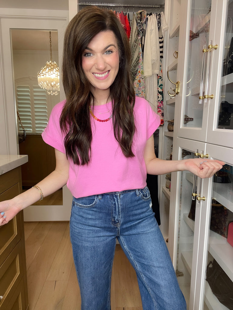 *BELLES & DOORBUSTER* Easy Days Rolled Sleeve Tees *Final Sale*