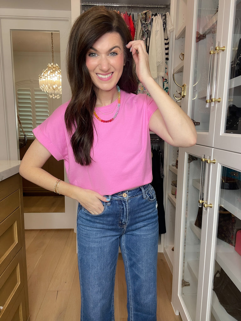 *BELLES & DOORBUSTER* Easy Days Rolled Sleeve Tees *Final Sale*