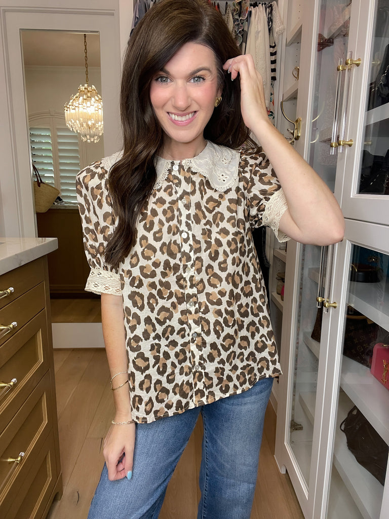 Catch Your Eye Leopard Print Top
