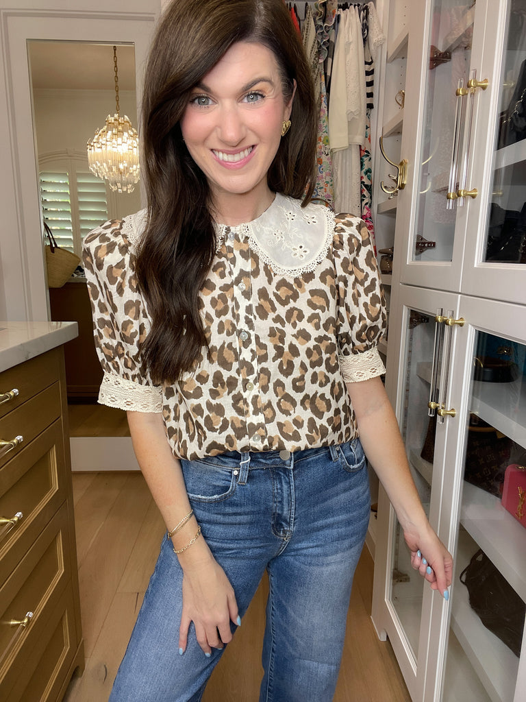 Catch Your Eye Leopard Print Top