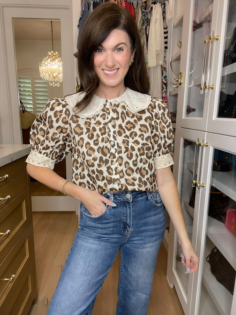 Catch Your Eye Leopard Print Top
