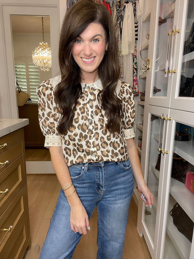 Catch Your Eye Leopard Print Top
