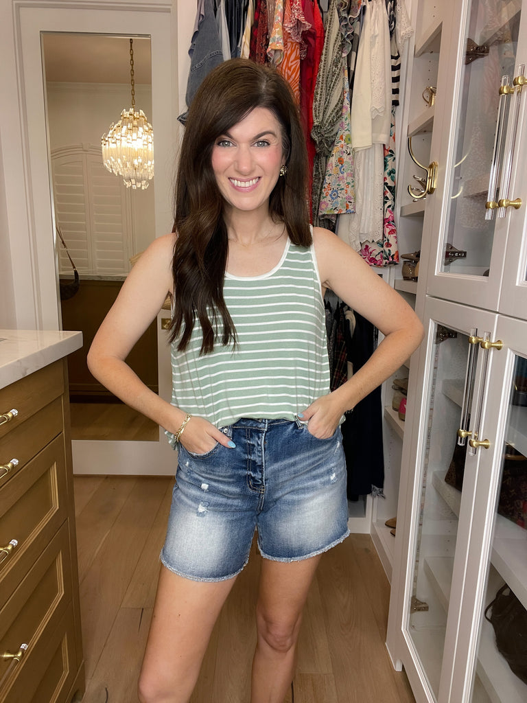 *BELLES & DOORBUSTER* In Line Tank in Multiple Colors *Final Sale*