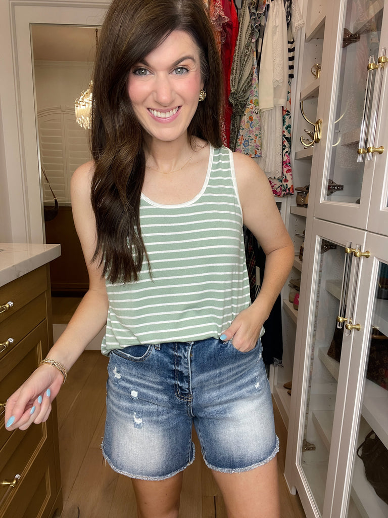 *BELLES & DOORBUSTER* In Line Tank in Multiple Colors *Final Sale*