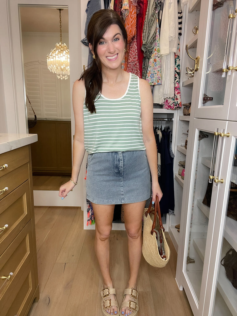 *BELLES & DOORBUSTER* In Line Tank in Multiple Colors *Final Sale*