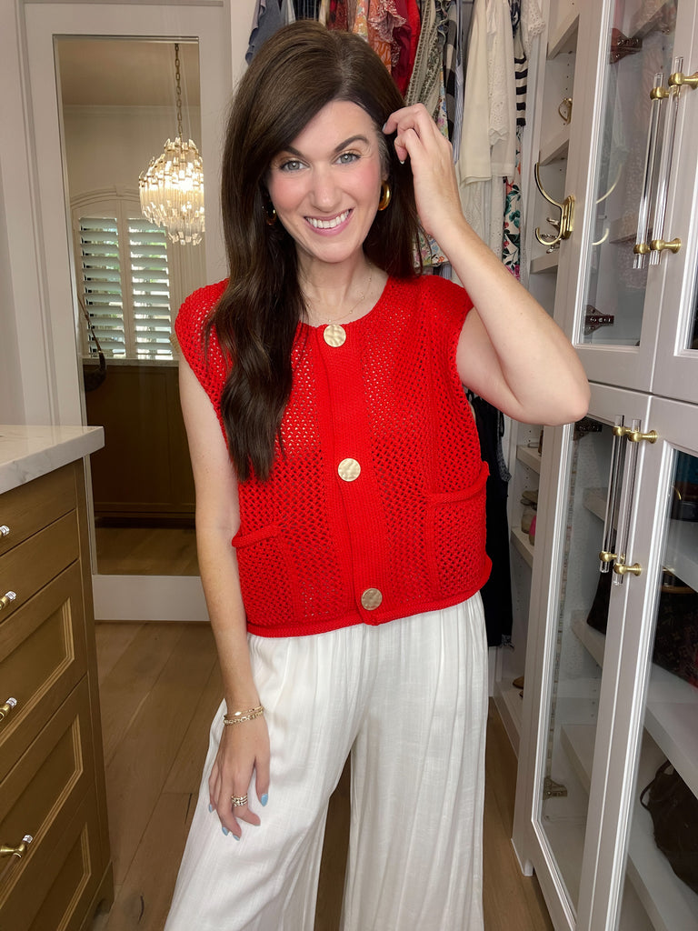 Cherry Baby Knit Vest