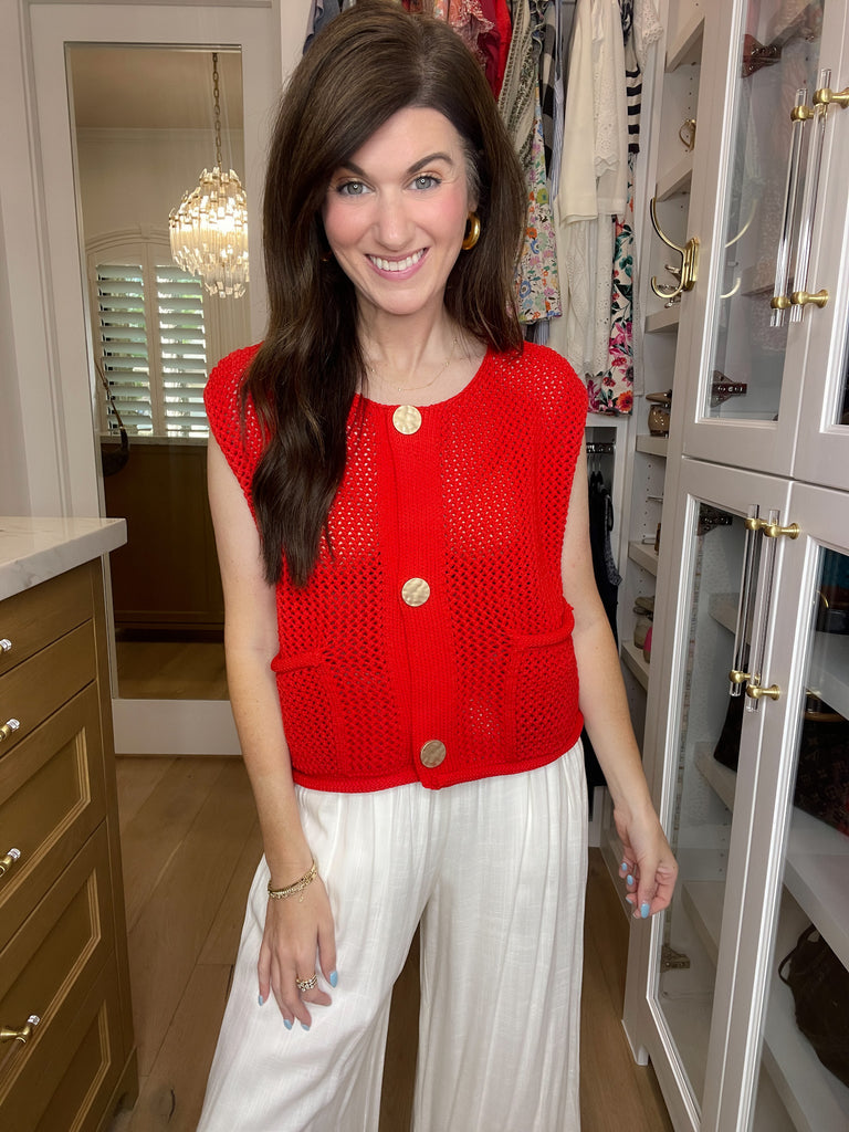 Cherry Baby Knit Vest