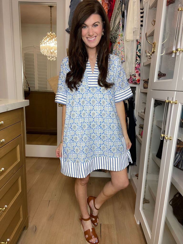 Sea Glass and Stripes Dress