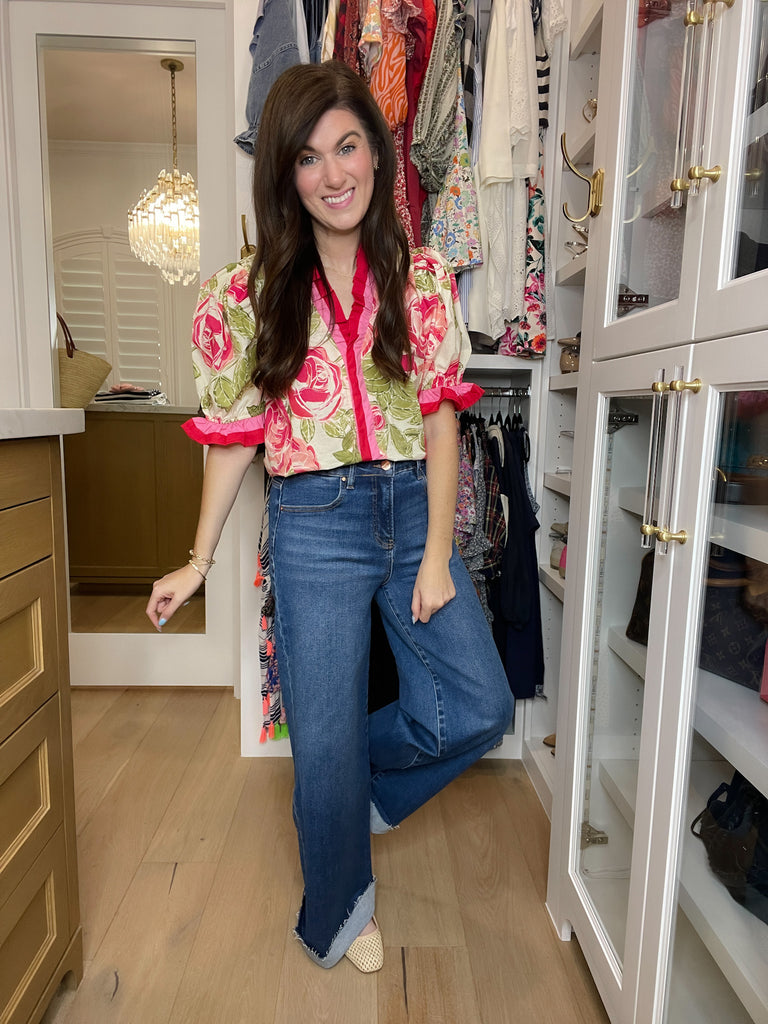 Risen Perry Tummy Control Cuffed Jeans