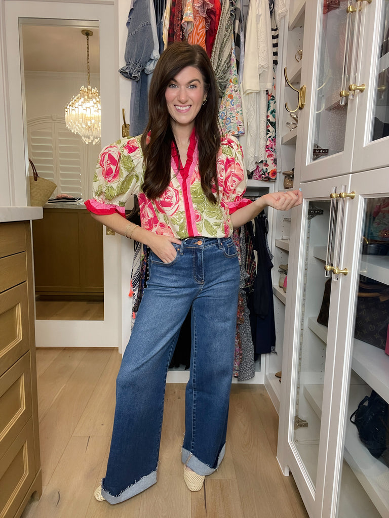 Risen Perry Tummy Control Cuffed Jeans