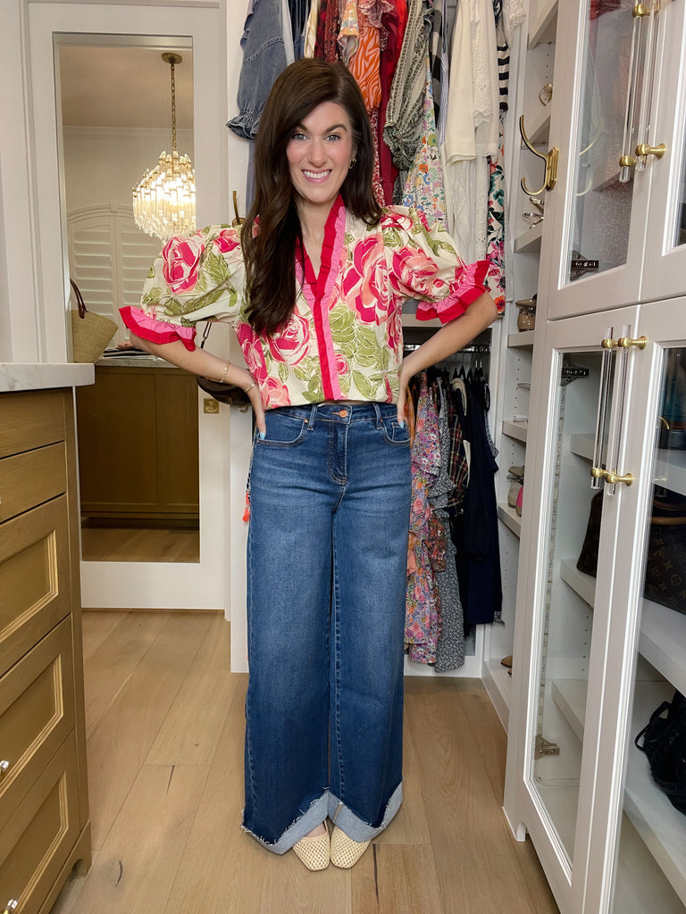 Risen Perry Tummy Control Cuffed Jeans