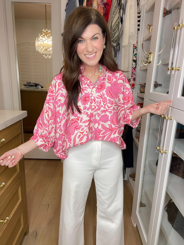 Petal Parade Button Down