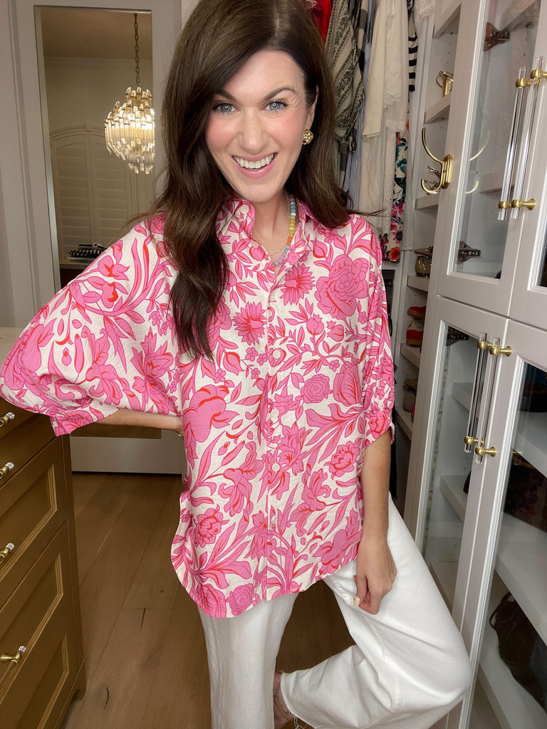 Petal Parade Button Down