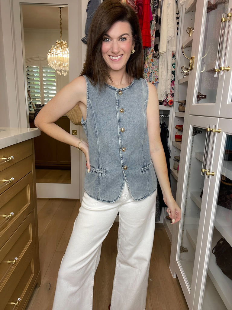 Palm Beach Patio Denim Vest