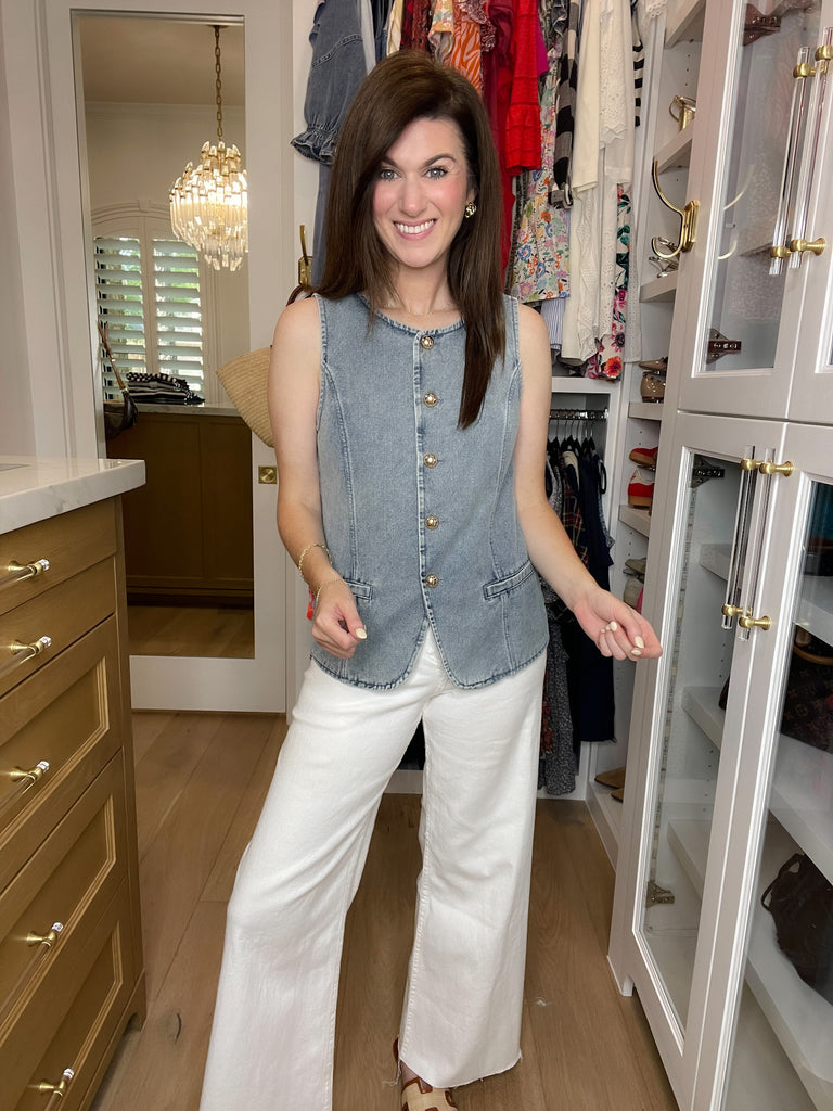 Palm Beach Patio Denim Vest