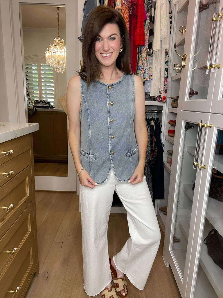 Palm Beach Patio Denim Vest