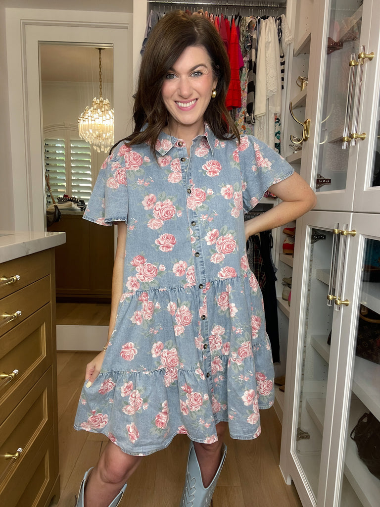 Sweet Magnolia Denim Dress