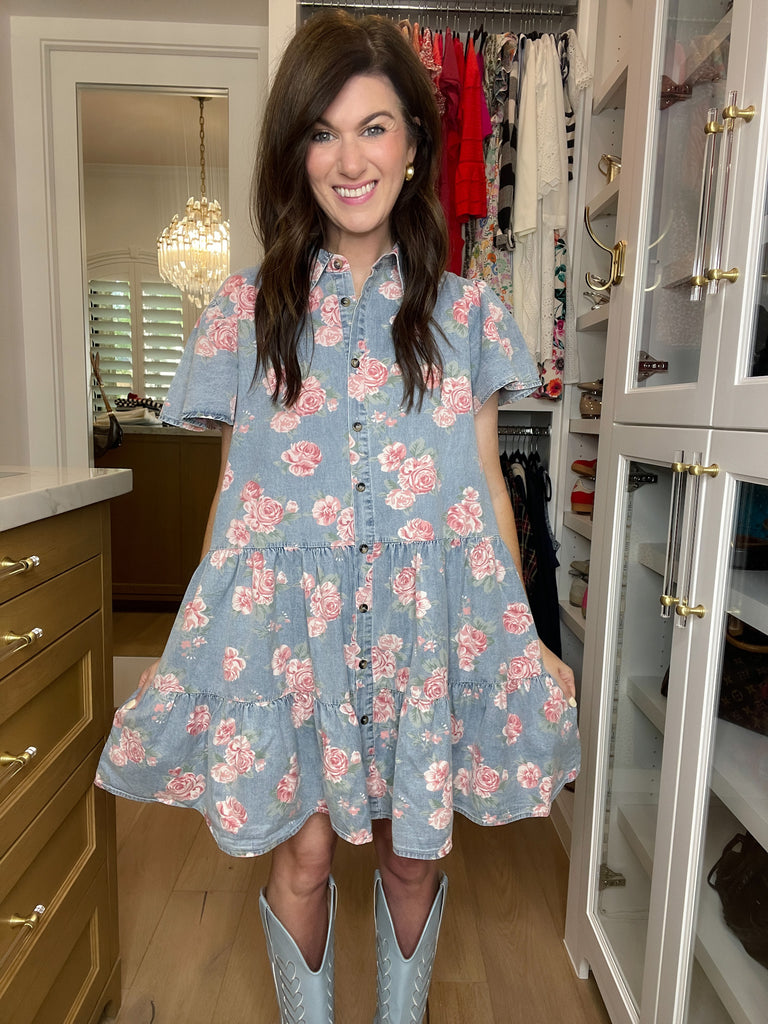 Sweet Magnolia Denim Dress