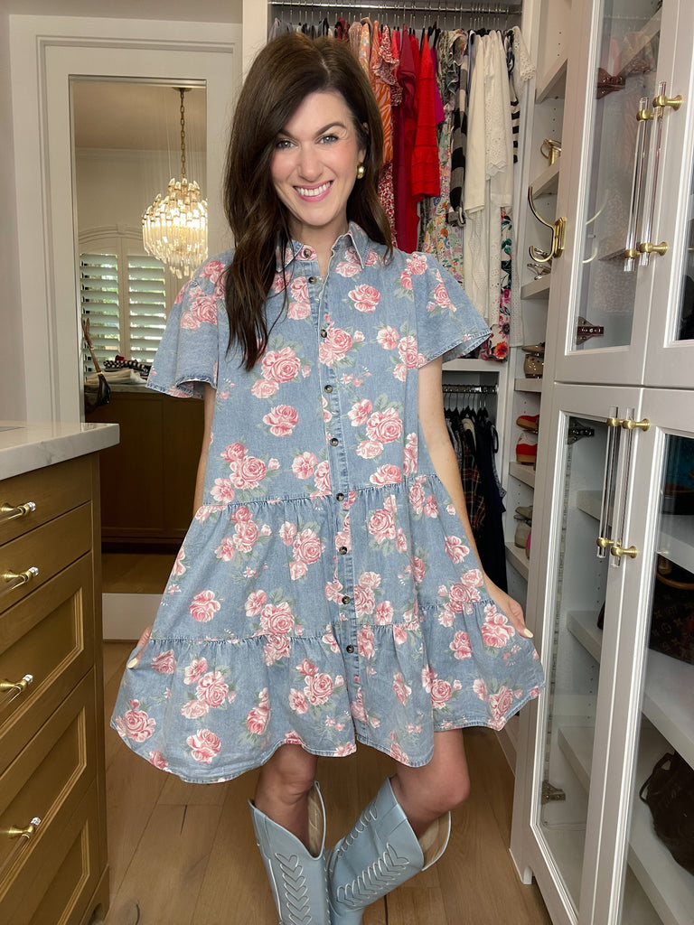 Sweet Magnolia Denim Dress