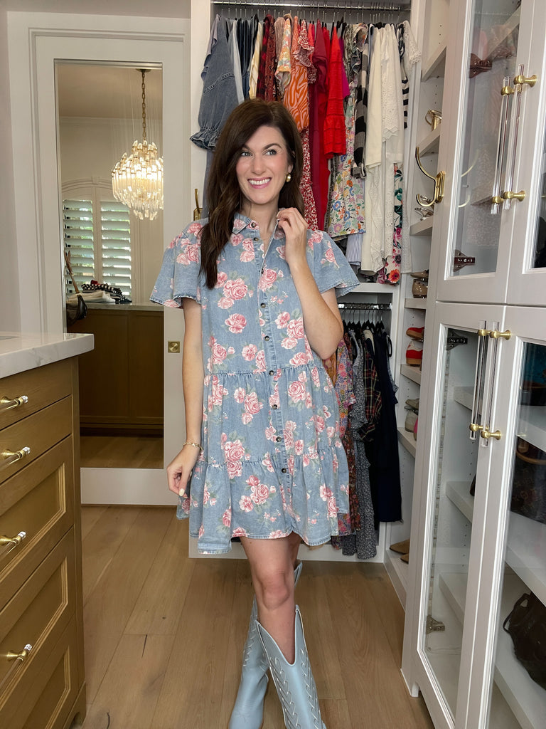 Sweet Magnolia Denim Dress