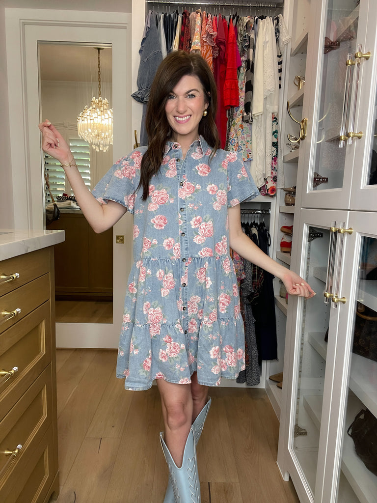 Sweet Magnolia Denim Dress