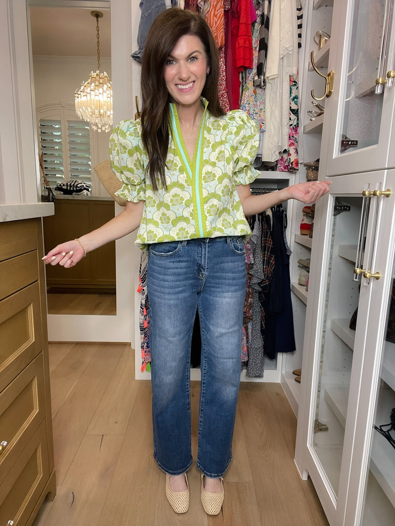 Risen Clarke High Rise Straight Leg Jeans