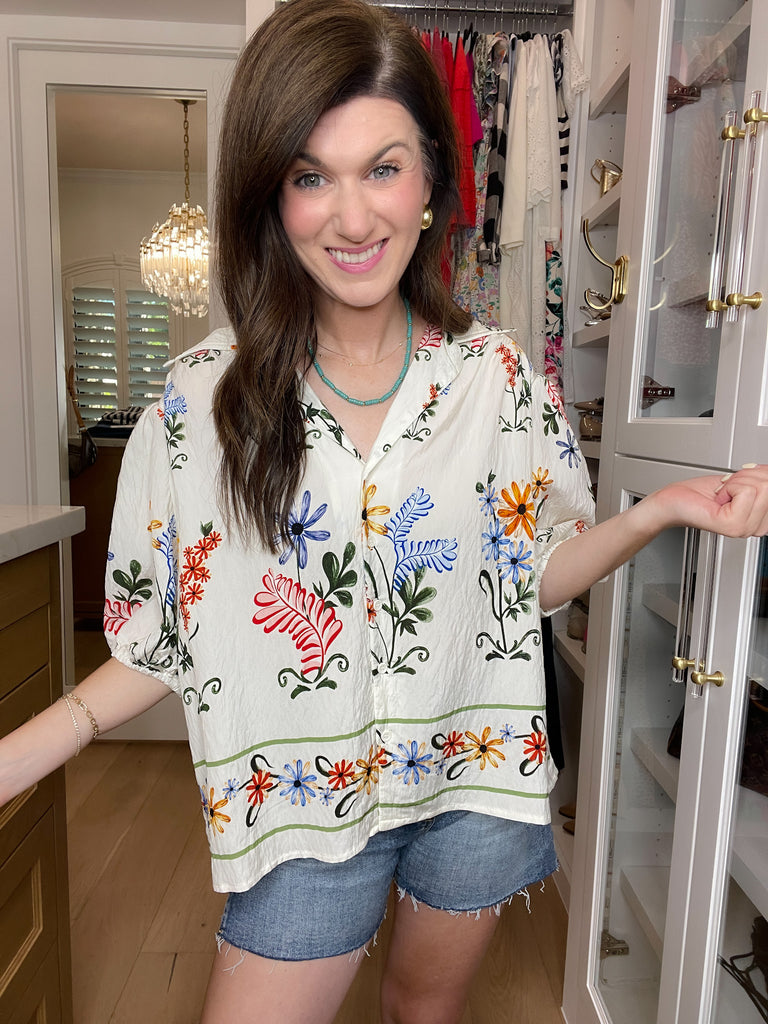 Mariposa Garden Button Down
