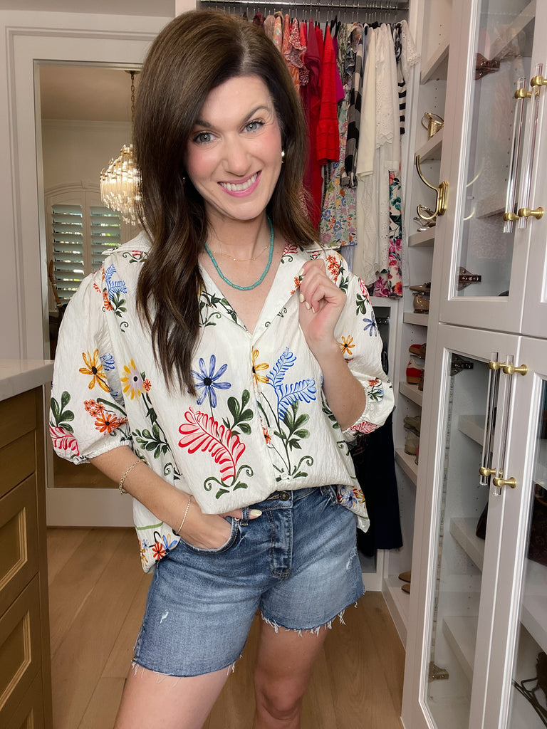 Mariposa Garden Button Down