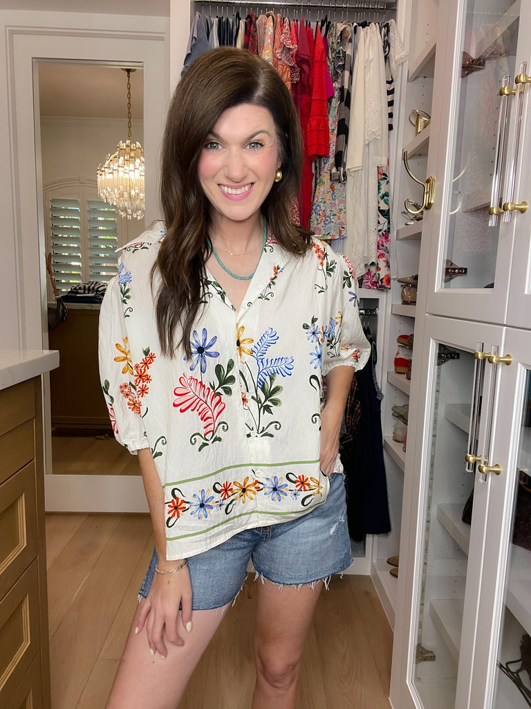 Mariposa Garden Button Down