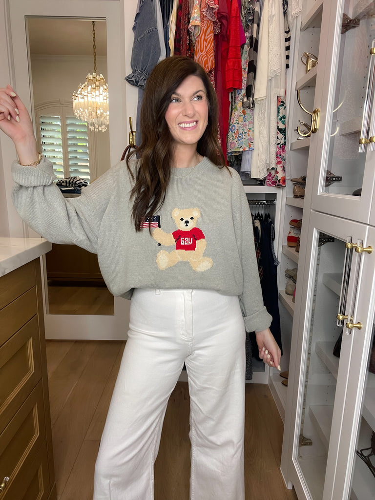 USA Teddy Bear Sweater