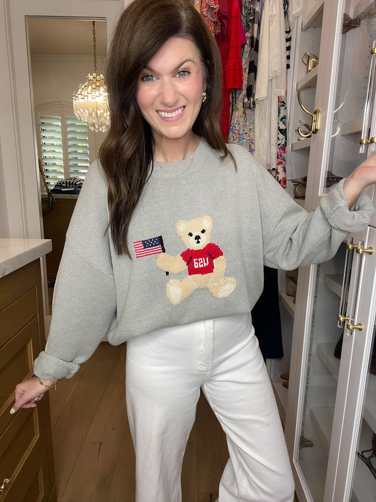 USA Teddy Bear Sweater