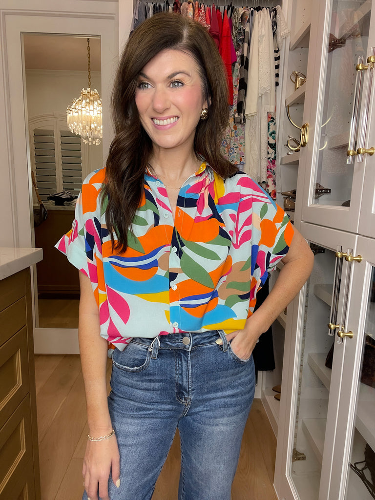 Tropical Muse Button Down
