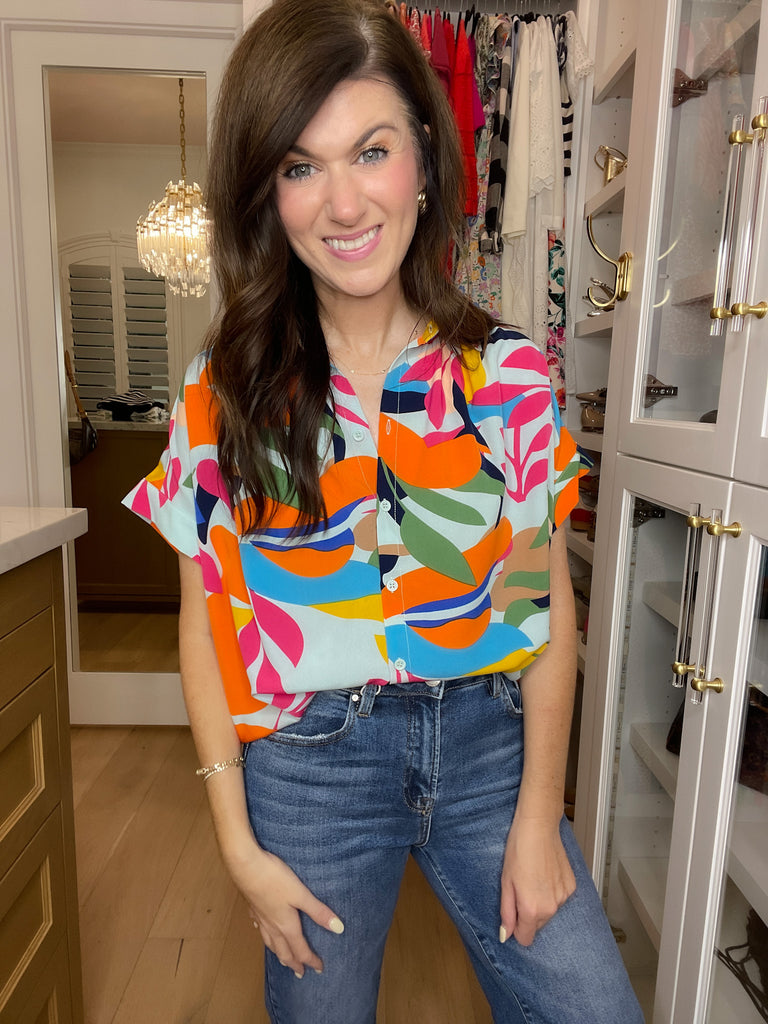 Tropical Muse Button Down