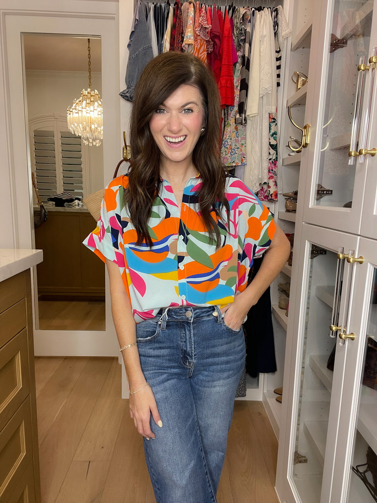 Tropical Muse Button Down