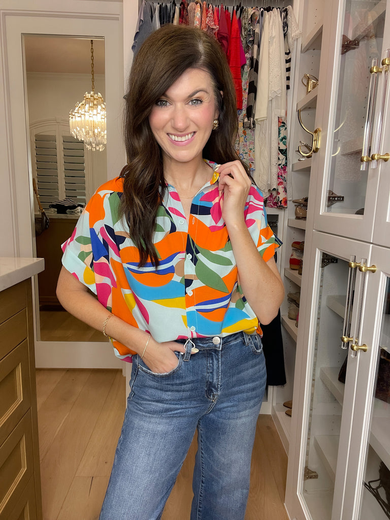 Tropical Muse Button Down