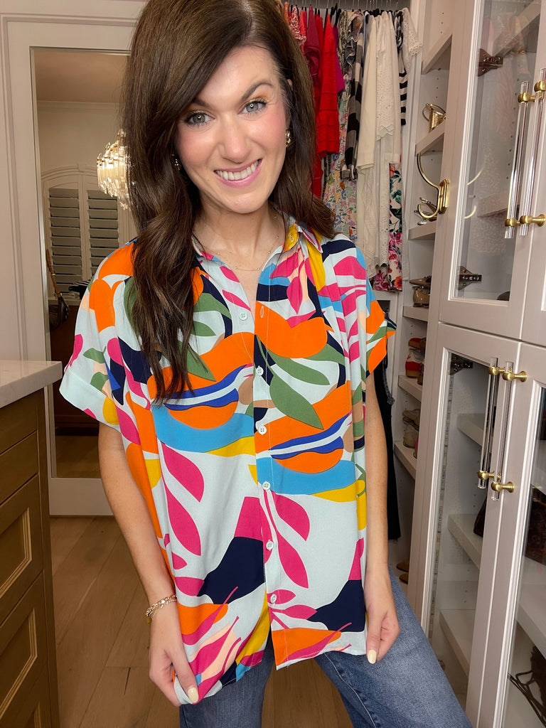 Tropical Muse Button Down