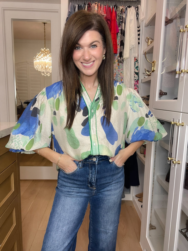 Color Me Happy Button Down