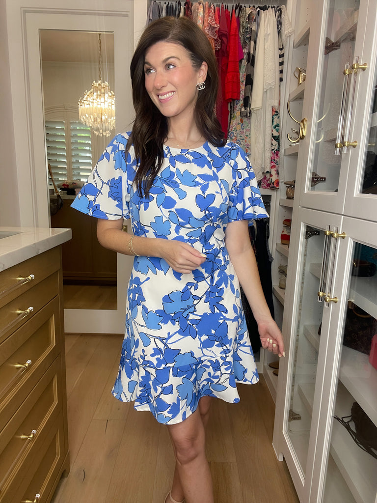 Sugarlips Kohl Floral Flouncy Dress