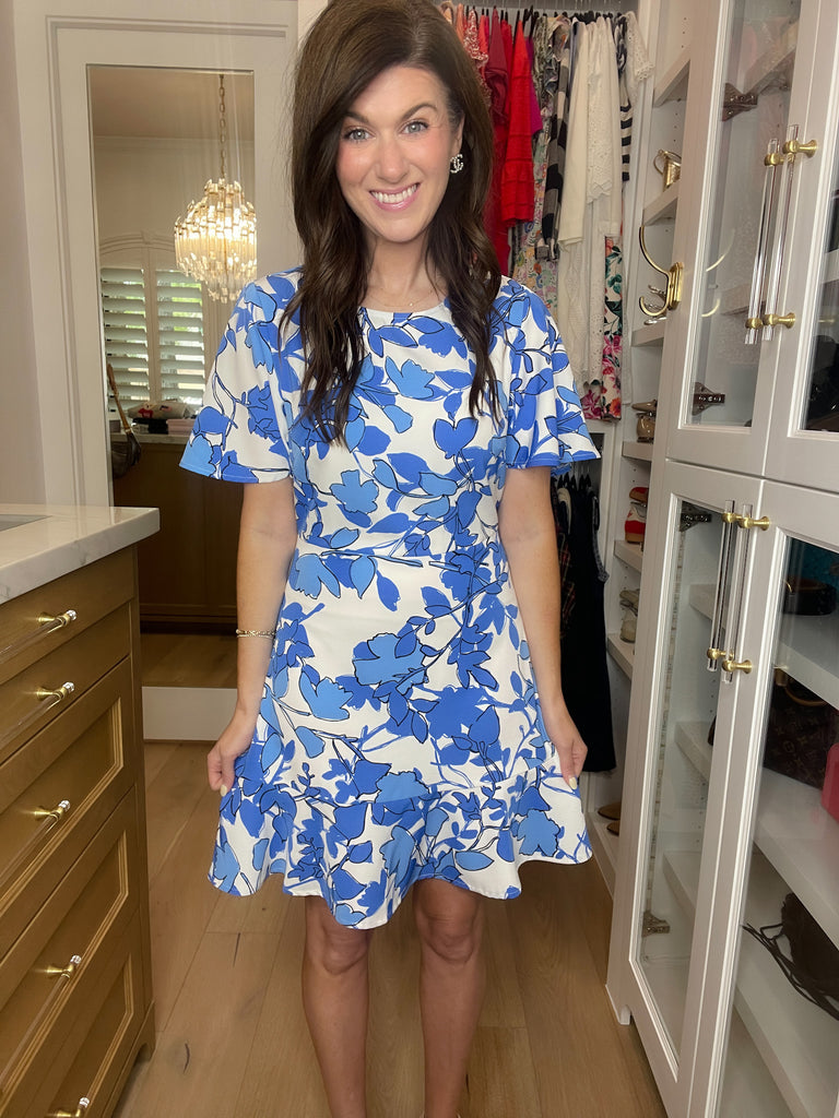 Sugarlips Kohl Floral Flouncy Dress