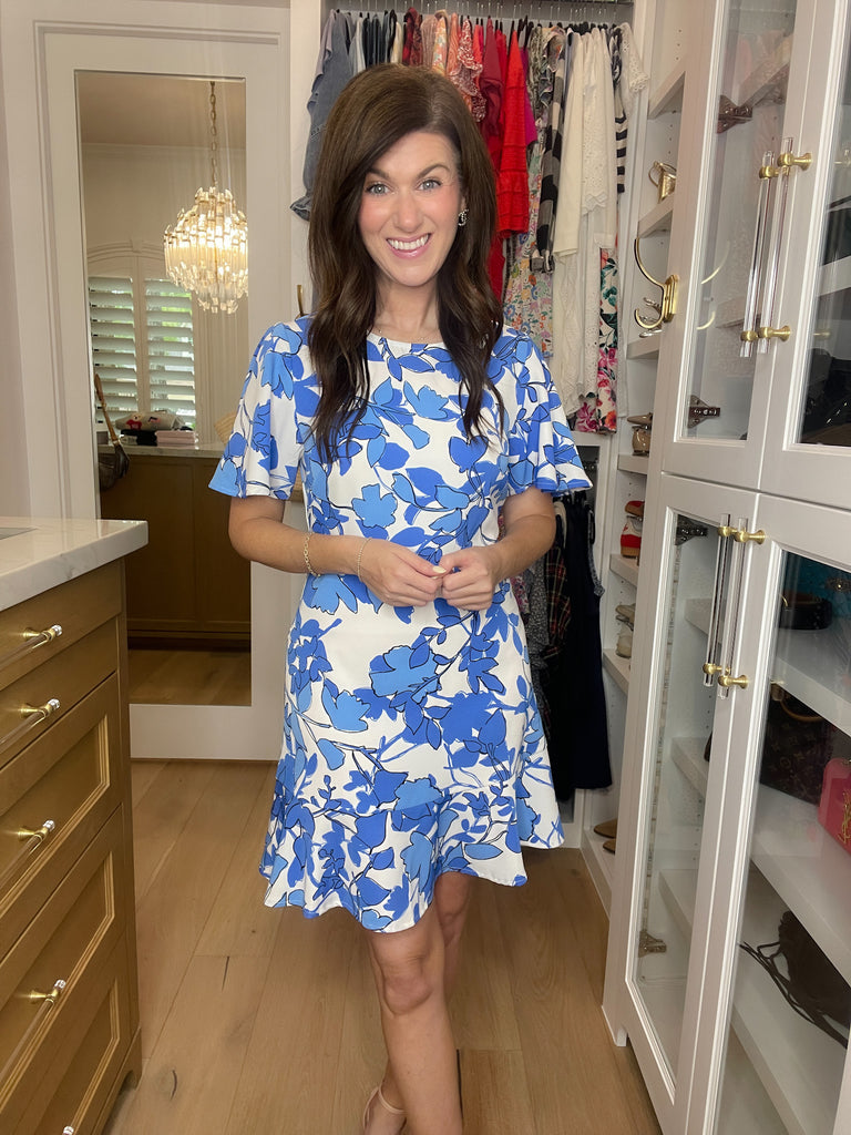 Sugarlips Kohl Floral Flouncy Dress