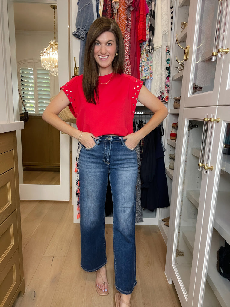 Risen Graham High Rise Cropped Jeans