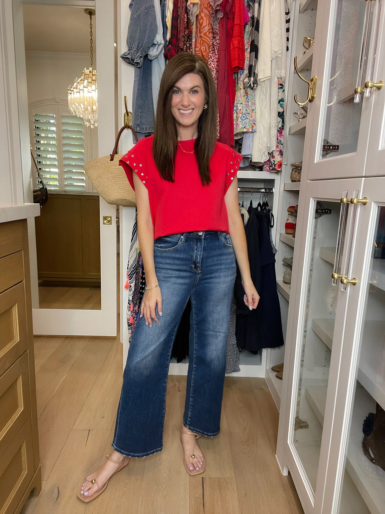 Risen Graham High Rise Cropped Jeans