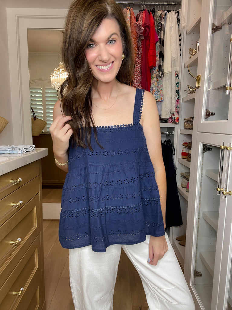 Cape Cod Calling Eyelet Tank